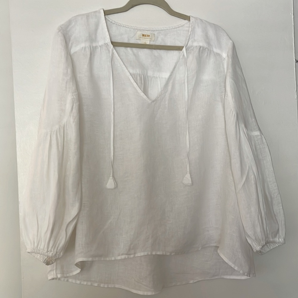 Anthropologie Linen Top